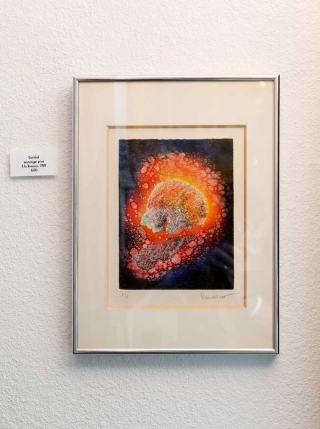 Untitled monotype print by Clo Vanesco